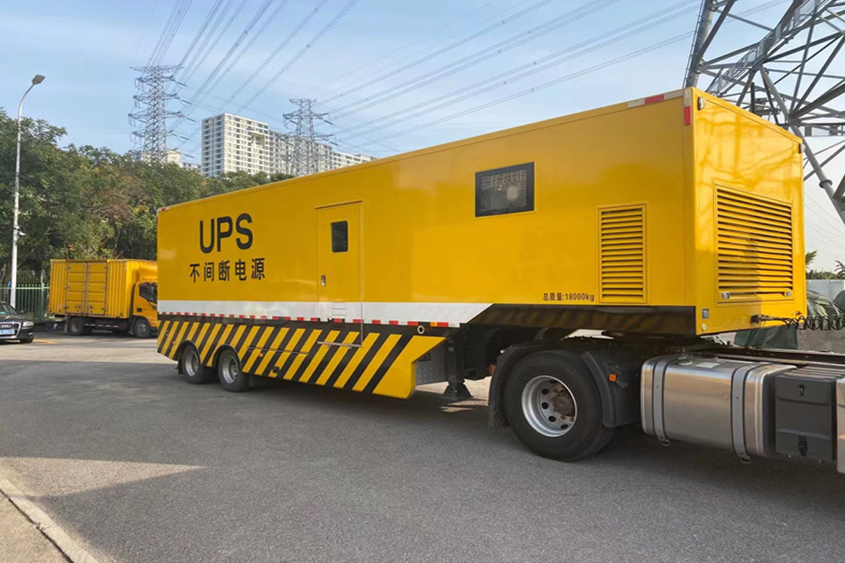 西峰发电机租赁施工现场